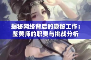 揭秘网络背后的隐秘工作：鉴黄师的职责与挑战分析
