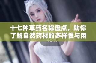 十七种草药名称盘点，助你了解自然药材的多样性与用途