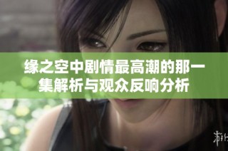 缘之空中剧情最高潮的那一集解析与观众反响分析