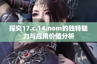 探究17.c.14.nom的独特魅力与应用价值分析