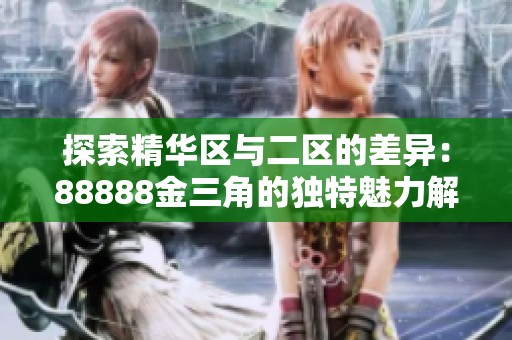 探索精华区与二区的差异：88888金三角的独特魅力解析
