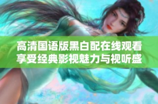 高清国语版黑白配在线观看享受经典影视魅力与视听盛宴